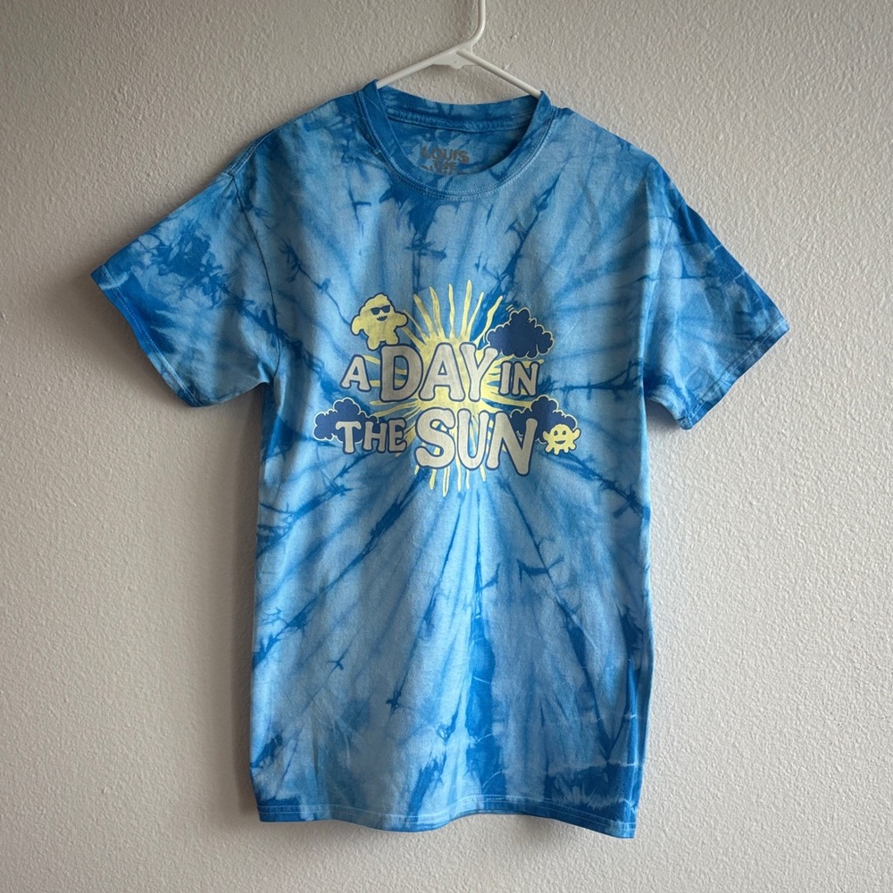 Louis The Child Official Tour Merch - Blue Tie-Dye Graphic T-Shirt
